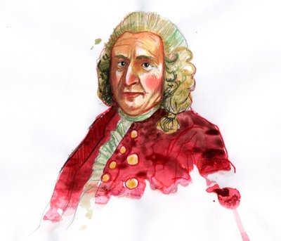 Retrato de Carl Linnaeus, entonces Carl von Linne (1707-1778) Naturalista sueco (Retrato de Carl Linnaeus) de Alessandro Lonati