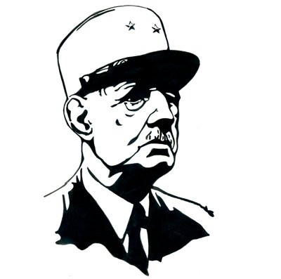 Retrato del General Charles de Gaulle (1890-1970) de Alessandro Lonati