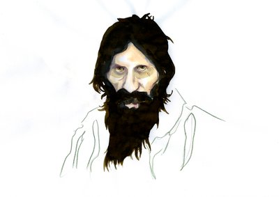 Retrato de Grigori Iefimovich Rasputín (Rasputín de Alessandro Lonati