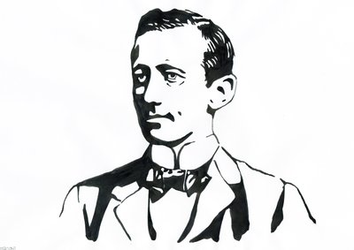 Retrato de Guglielmo Marconi (1874-1937), físico italiano, inventor del telégrafo de Alessandro Lonati