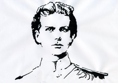 Retrato de Luis II de Baviere (Ludwig Otto Friedrich Wilhelm von Wittelsbach de Alessandro Lonati