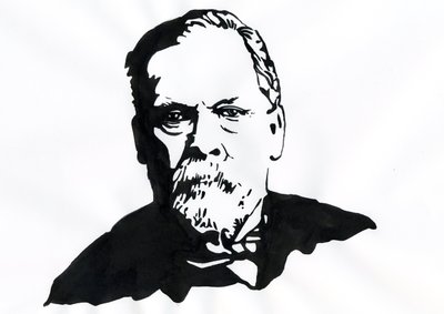 Retrato de Louis Pasteur (1822-1895), químico y microbiólogo inglés de Alessandro Lonati