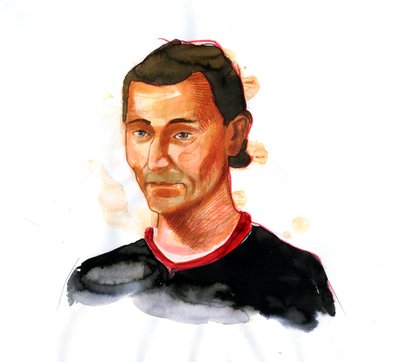 Retrato de Niccolo di Bernardo dei Machiavelli (Nicolás Maquiavelo de Alessandro Lonati
