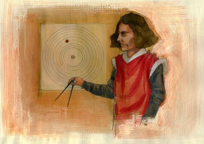 Retrato de Nicolás Copérnico ((Nicolaus Copernicus de Alessandro Lonati