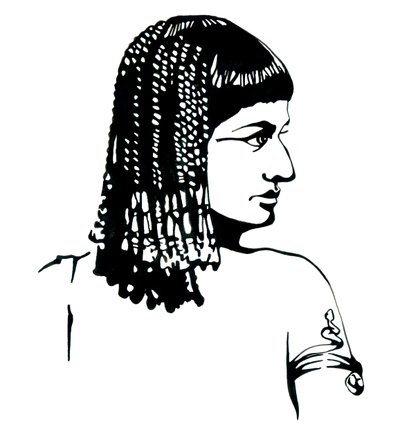 Retrato de la reina de Egipto Cleopatra VII Thea Philopator (69-30 a.C.) de Alessandro Lonati