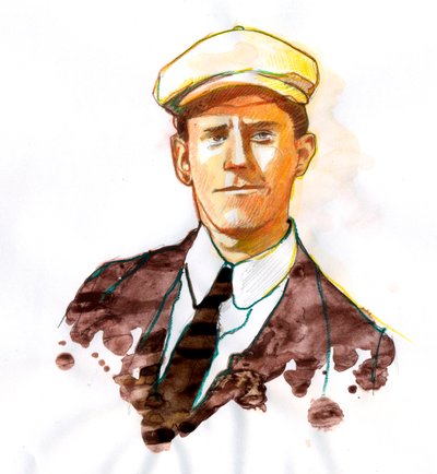 Portrait of the Writer James Joyce (1882-1941) (Retrato del novelista y poeta irlandés James Joyce) de Alessandro Lonati