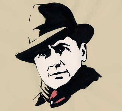 Retrato del prefecto y resistente francés Jean Moulin (1899-1943) de Alessandro Lonati