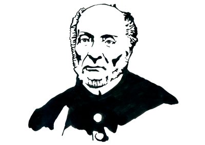 Representación de Victor Schoelcher (1804-1893) Político francés, Franc Macon, conocido por haber dirigido el Decret de l