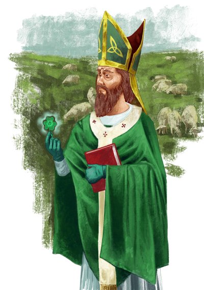 Día de San Patricio (ilustración) de Alessandro Lonati