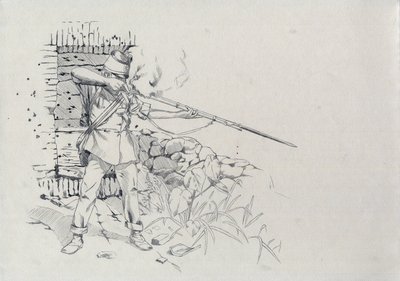 Segundo Imperio (1852-1870): tirador de infantería, soldado del ejército austriaco, austrohúngaro (austrohúngaro) de Alessandro Lonati