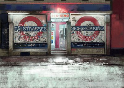 Sex Kino In St. Pauli Hamburg, 2023 (ilustración) de Alessandro Lonati