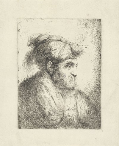hombre con turbante de Alessandro Longhi