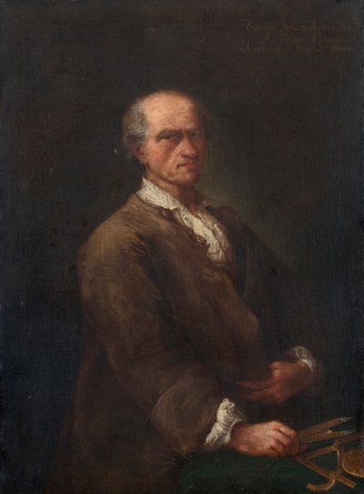 Retrato de Bartolomeo Ferracina 1692-1777 de Alessandro Longhi