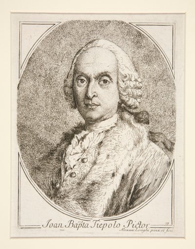 Retrato de G.B. Tiépolo de Alessandro Longhi