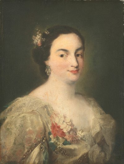 Retrato de una joven, c. 1760 de Alessandro Longhi