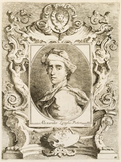 Compendio de las Vidas de los Pintores Venecianos históricos más renombrados del presente siglo con sus retratos tomados del natural delineados y grabados por Alessandro Longhi Veneciano de Alessandro Longhi and Italian 18th Century