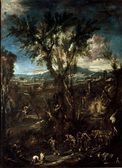 Paisaje Fantástico con Monjes de Alessandro Magnasco