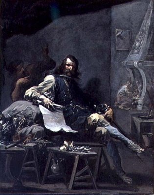 Sátira sobre un noble en la miseria de Alessandro Magnasco