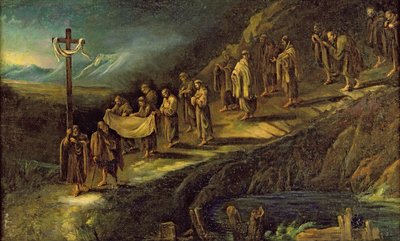 La procesión de la Sábana Santa de Alessandro Magnasco