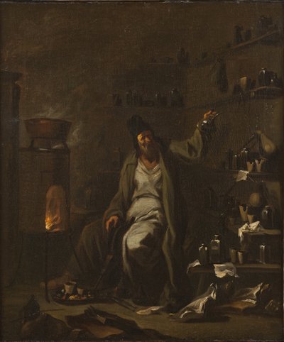Un alquimista de Alessandro Magnasco