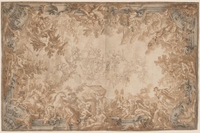 El triunfo del imperio, con los cuatro continentes de Alessandro Mauro and Francesco de Mura