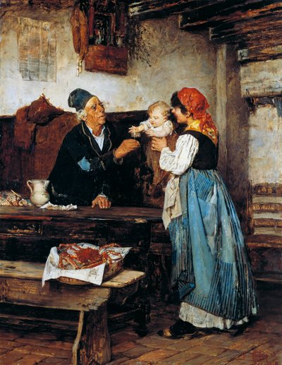 Abuelo ofreciendo de Alessandro Milesi