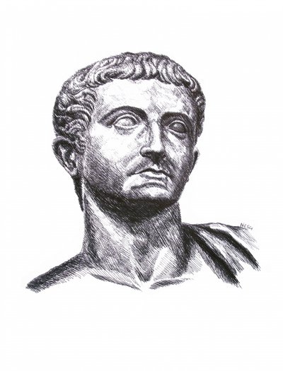 Busto romano clásico de Alessandro Nesci