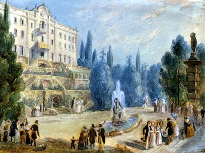 Como. Cadenabbia. La Villa Carlotta (ex Sommariva) de Alessandro Sanquirico