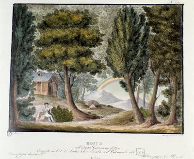 Juana de Arco niña en el bosque Escenografía para la representación de la ópera “Giovanna d