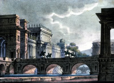 Escenografía de Sanquirico para la ópera “L