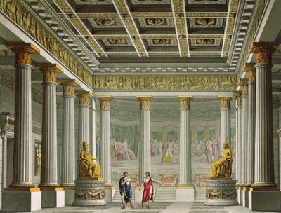 La Sala de Audiencias en el Palacio de Egisto, diseño para el ballet 