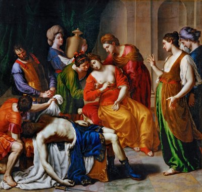 La muerte de Cleopatra de Alessandro Turchi