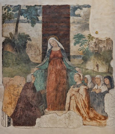 Nuestra Señora de la Merced y el Beato Isnardo da Chiampo de Alessandro Verla