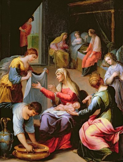 El nacimiento de la Virgen de Alessandro di Agostino Casolani