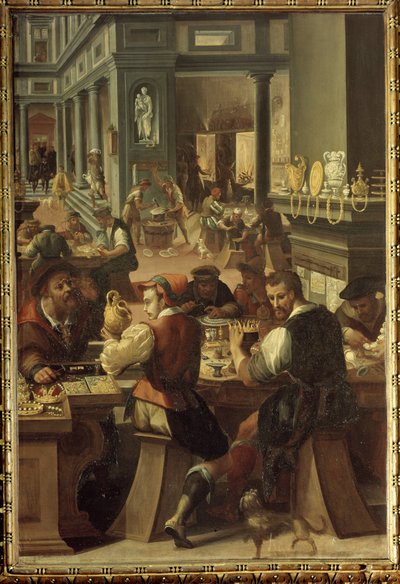 Manierismo: Un taller de orfebre (La bottega dell