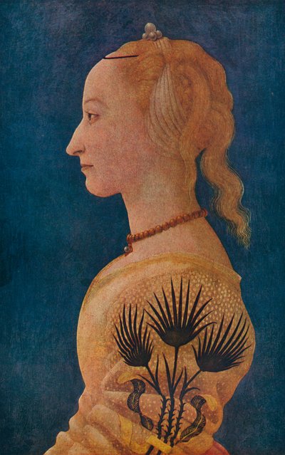 Retrato de una dama, c. 1465 de Alesso Baldovinetti