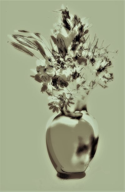 Naturaleza muerta verde, 2019 de Alex Caminker