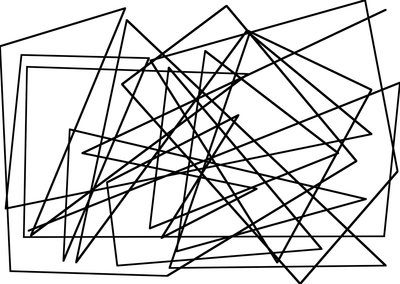Línea de cuerda como cubismo, 2017 de Alex Caminker