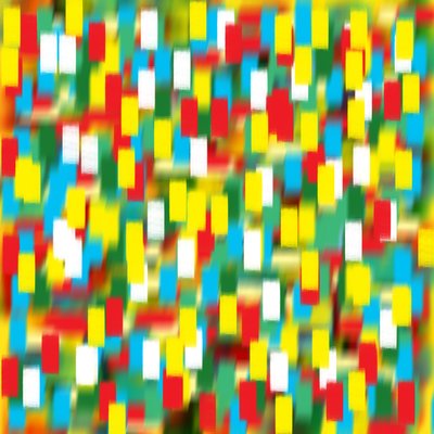 Puntillismo vertical amarillo, 2019 de Alex Caminker