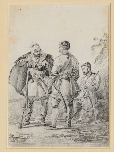 Tres hombres caucásicos en conversación de Alexander Orlowski