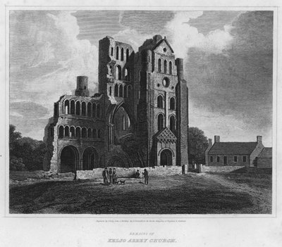 Restos de la Iglesia de la Abadía de Kelso de Alexander (after) Nasmyth
