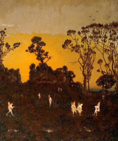 Hamadriadas al amanecer, c.1910 de Alexander Abdo