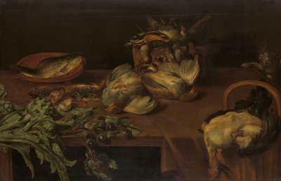Bodegón con aves de corral de Alexander Adriaenssen