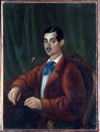 Autorretrato. Escritor ruso, poeta romántico conocido bajo el seudónimo de Marlinsky y miembro de la insurrección decabrista o decembrista de 1825, deportado al Cáucaso, Obra de Alexander Alexandrovich Bestuzhev (Bestoujev) Marlinsky (179 de Alexander Alexandrovich Bestuzhev Marlinsky