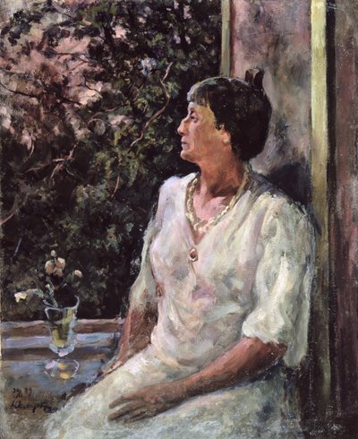 Retrato de Anna Ajmátova, c.1939 (óleo sobre lienzo) de Alexander Alexandrovich Osmiorkin