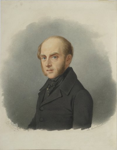 Retrato del Conde Sergey Semionovich Uvarov 1786-1855, principios de 1840s de Alexander Alexeyevich Vasilyevsky
