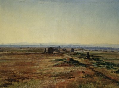 Vía Apia al atardecer de Alexander Andreyevich Ivanov