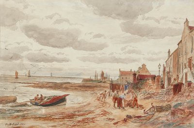 Tarde, Buckhaven ( lápiz y acuarela) de Alexander Ballingall