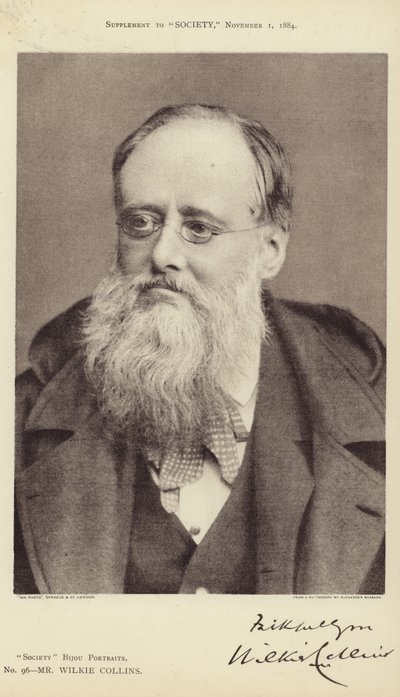Retrato de Wilkie Collins de Alexander Bassano
