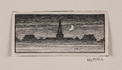 Danés:  Viñeta para "Posthuset i Hirschholm" de H. Hertz de Alexander Blom
